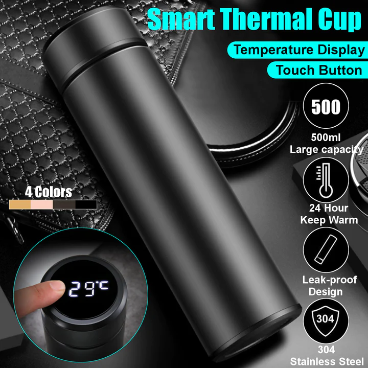 Water Bottle - Intelligent Temperature Display Water Bottle