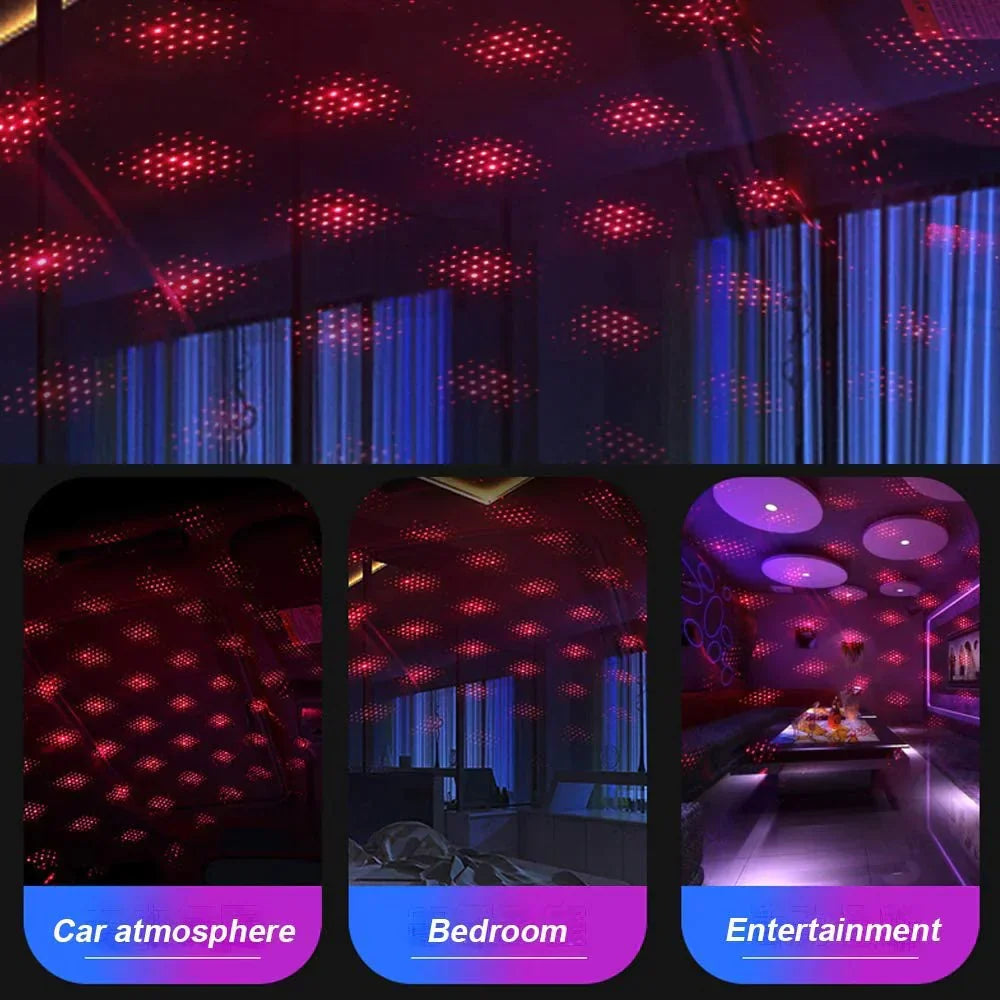 Mini LED Car Roof Star Night Light - USB Roof Star Night Light