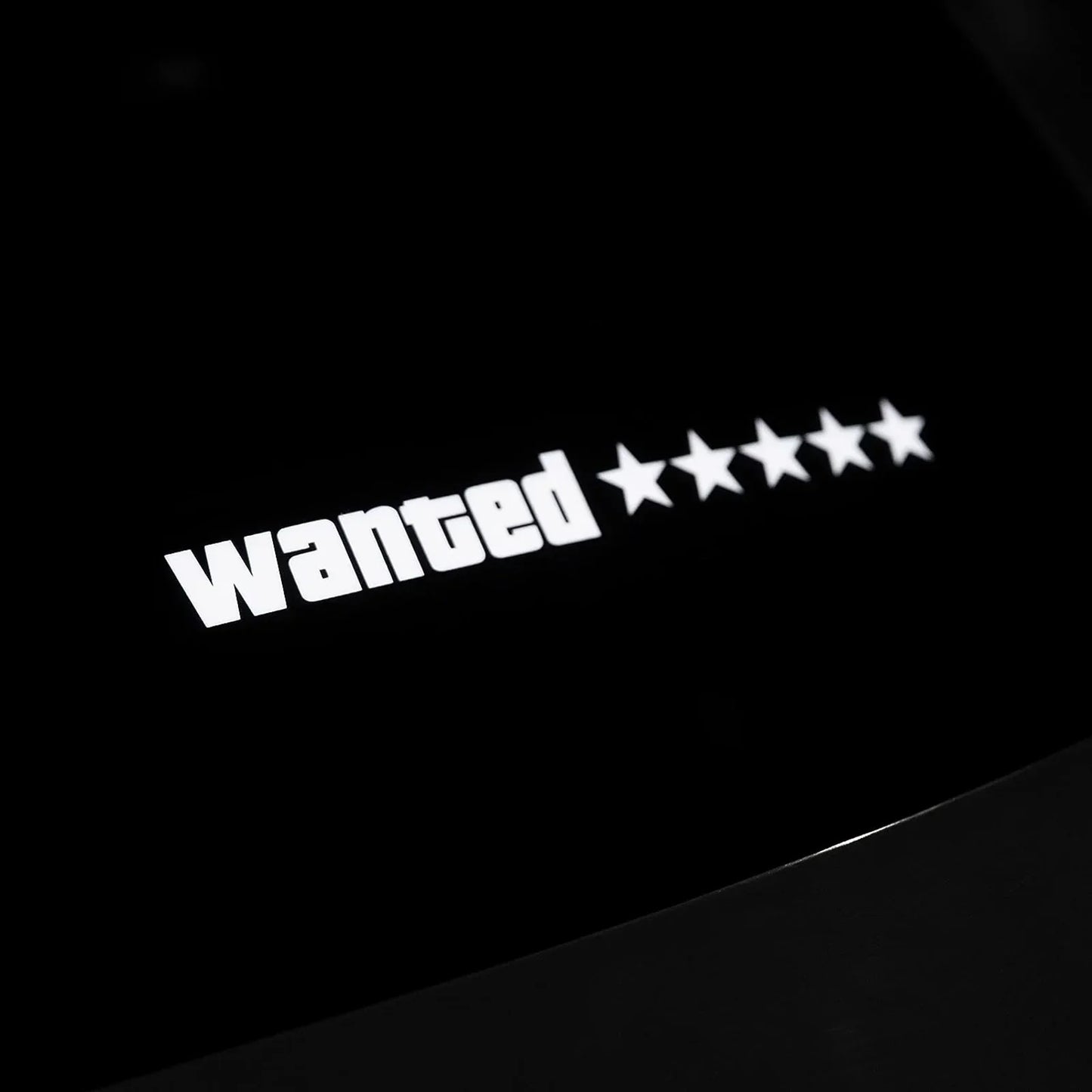 5 Stars Wanted LED Car Sticker