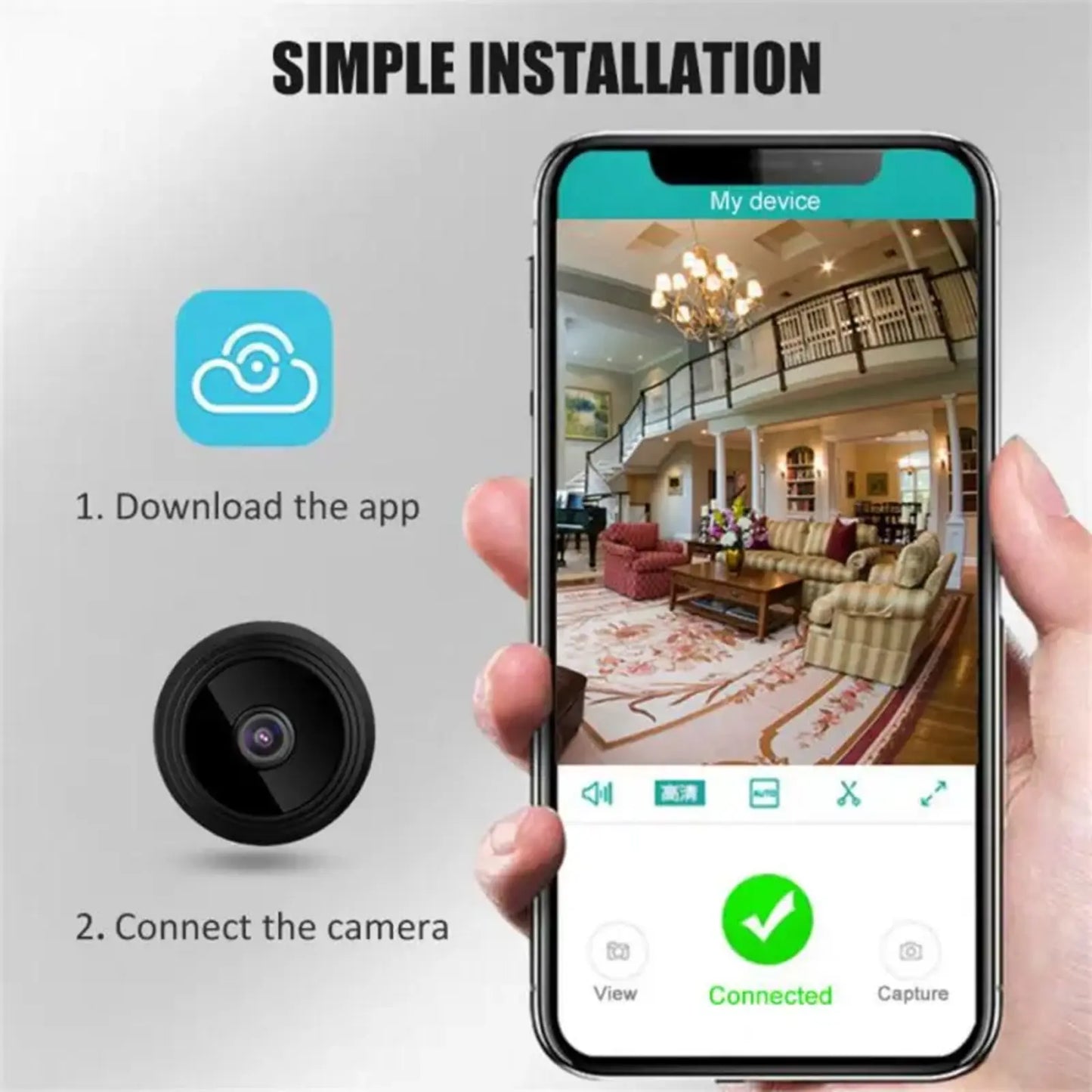 A-12 Wi-Fi Room Camera With Night Vision